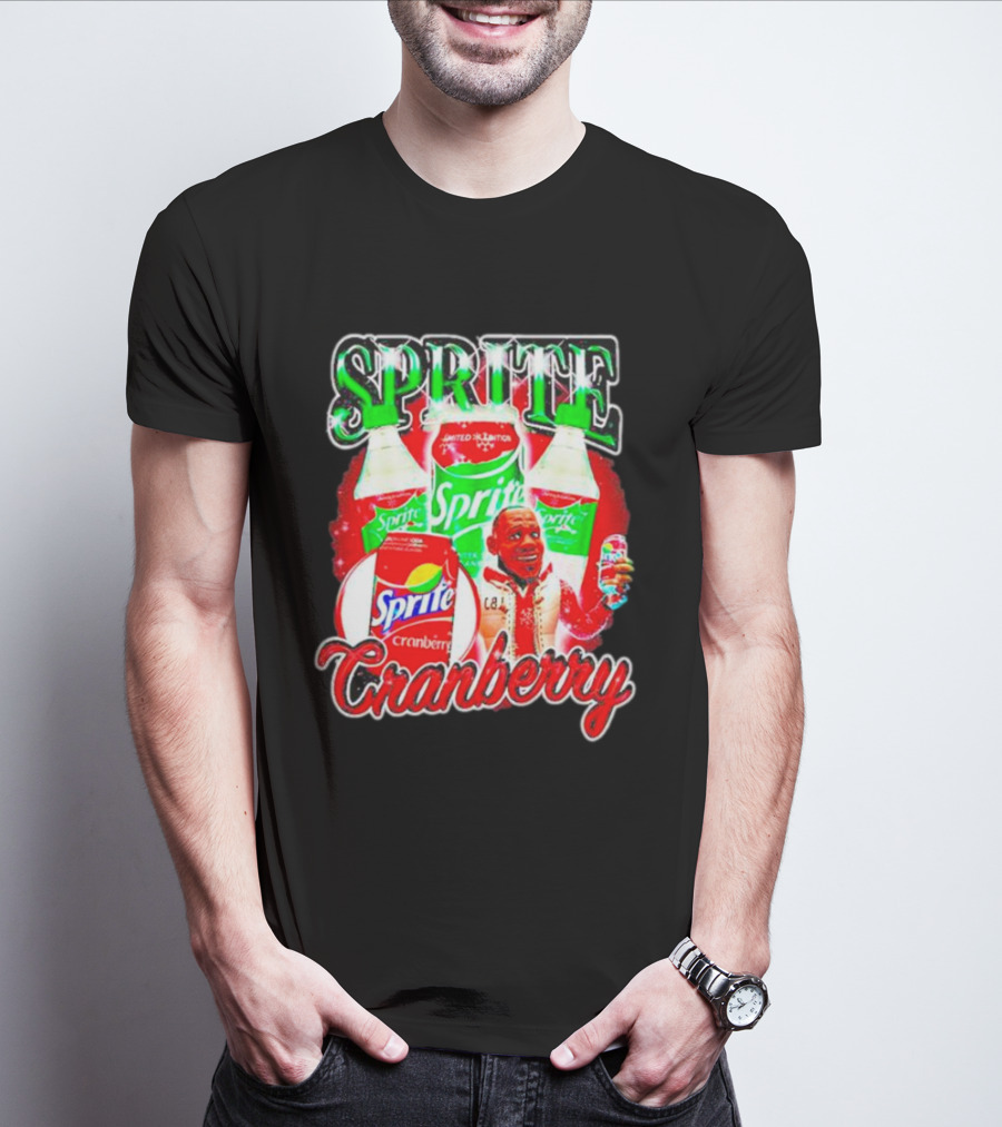 Sprite Cranberry Lebron James Cartoon T-Shirt