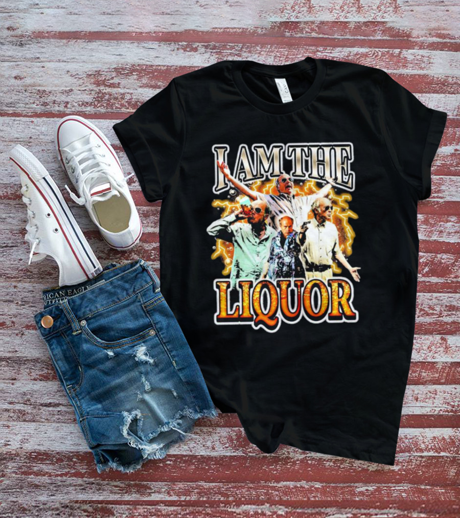 Jim Lahey I Am The Liquor Lightning Background T-Shirt