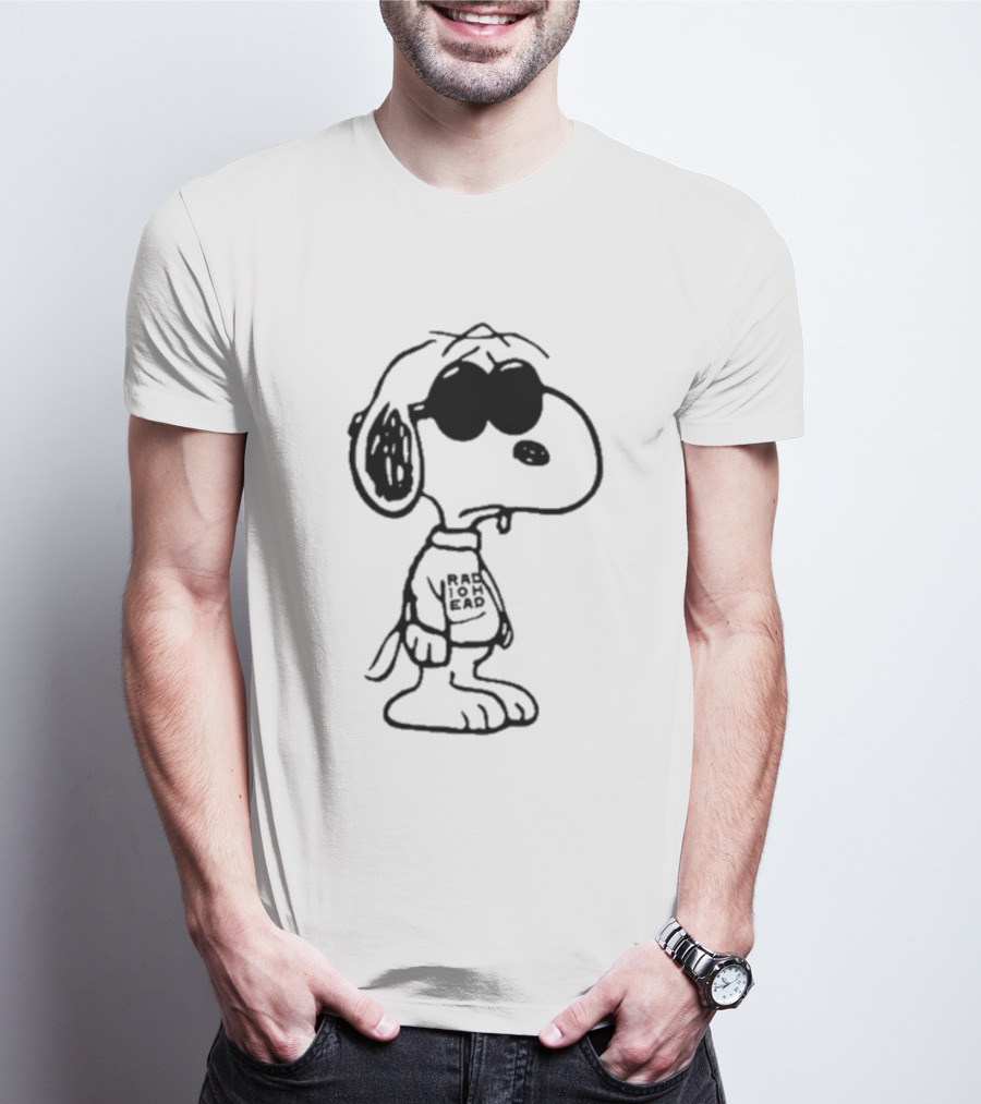 Radiohead Snoopy Peanuts Cool Dark Mode T-Shirt