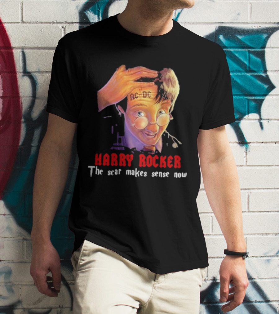 HARRY ROCKER AC-DC The Scar Makes Sense Now T-Shirt