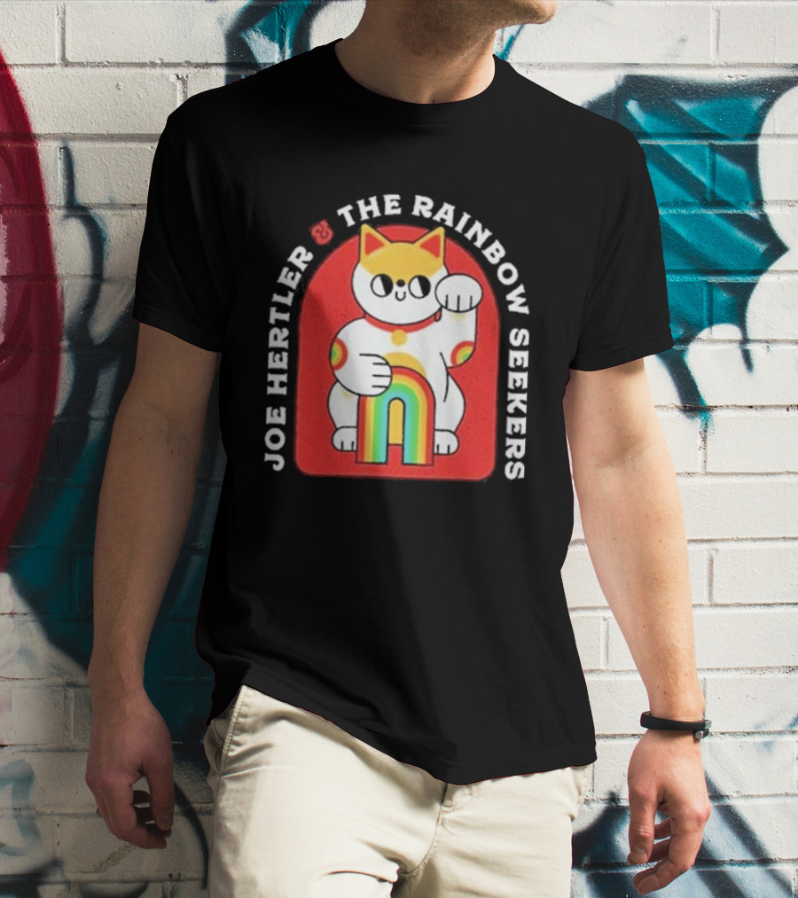 JOE HERTLER AND THE RAINBOW SEEKERS LUCKY CAT T-Shirt