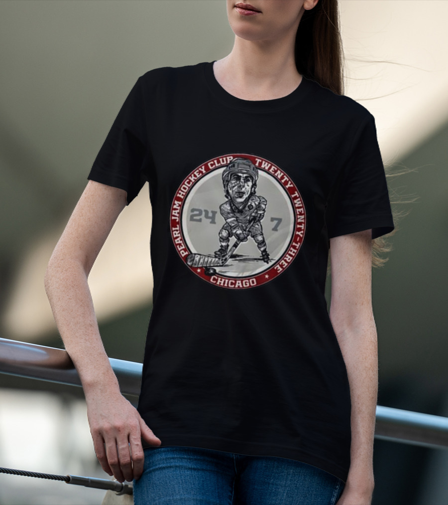 Pearl Jam Hockey Club Chicago Twenty Twenty-Three 24/7 T-Shirt