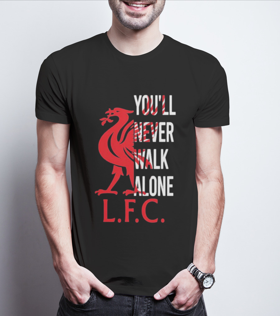 LFC You'll Never Walk Alone Liverpool Football Club Crest T-Shirt