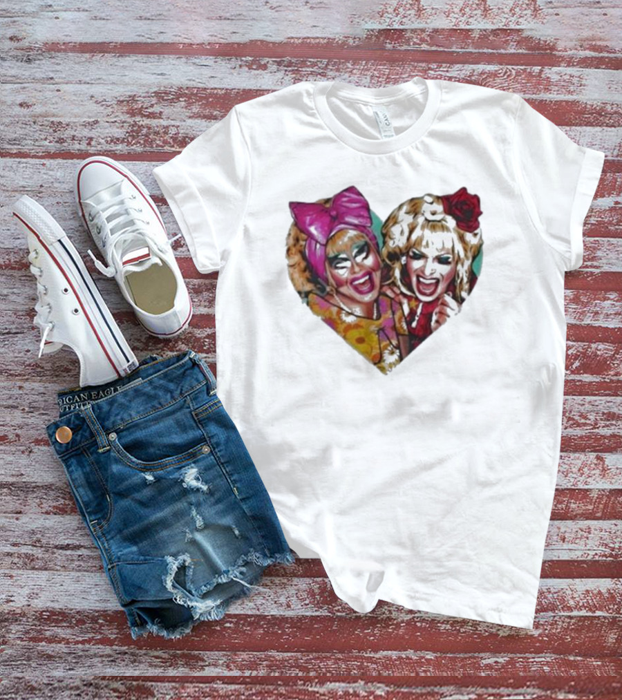 T&K Trixie Mattel Katya Zamolodchikova Heart Shaped Cap T-Shirt
