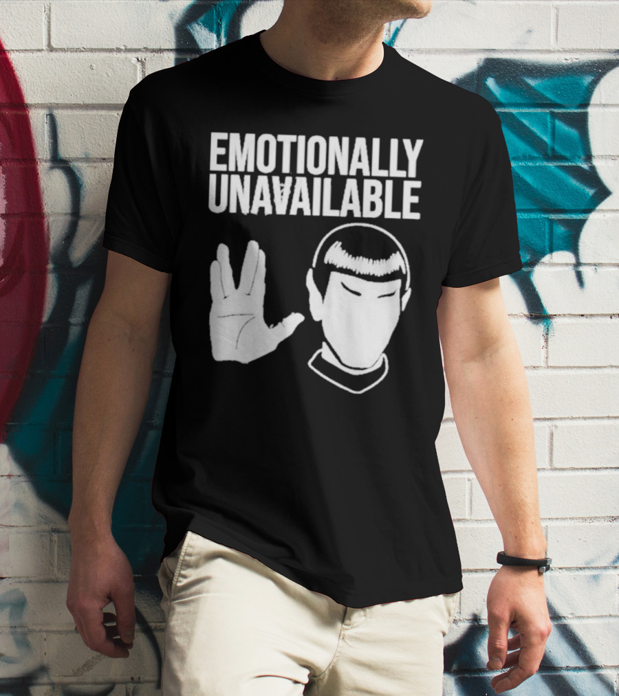 Emotionally Unavailable Star Trek Vulcan Gesture T-Shirt