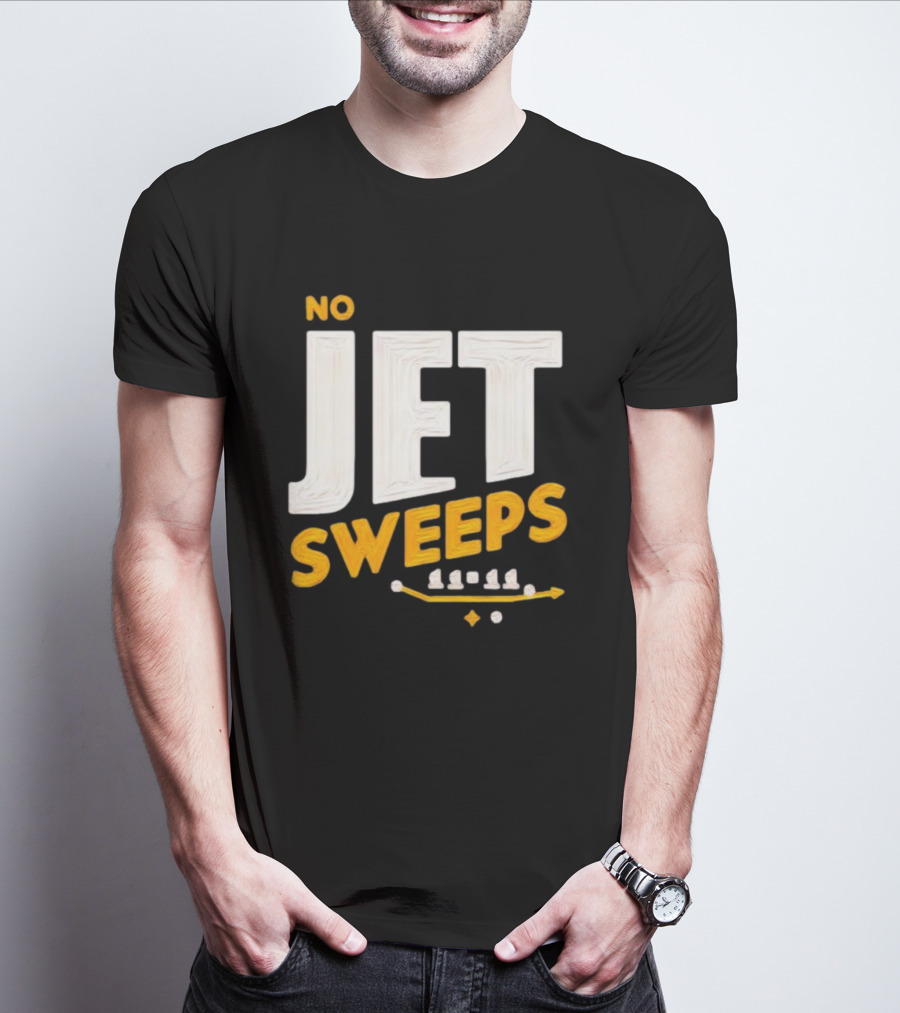 No Jet Sweeps 11 11 Football Play Diagram T-Shirt