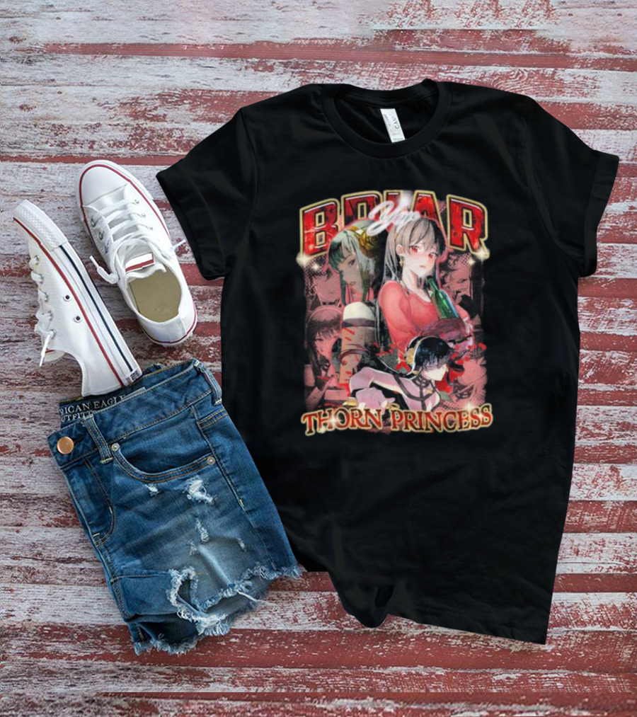 Briar Yor Thorn Princess Anime Characters Collage T-Shirt