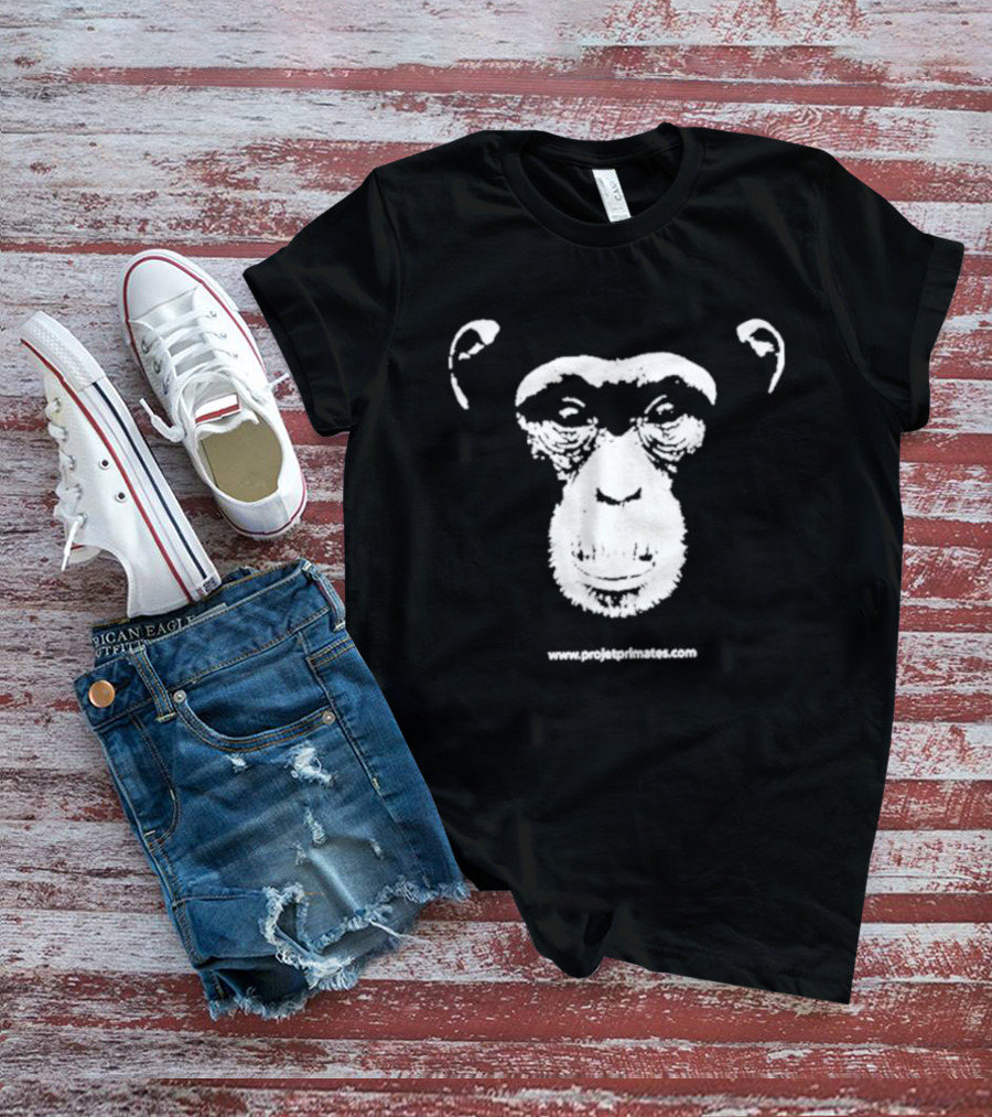 Projetprimates Nouveau Www.projetprimates.com Chimpanzee Face T-Shirt