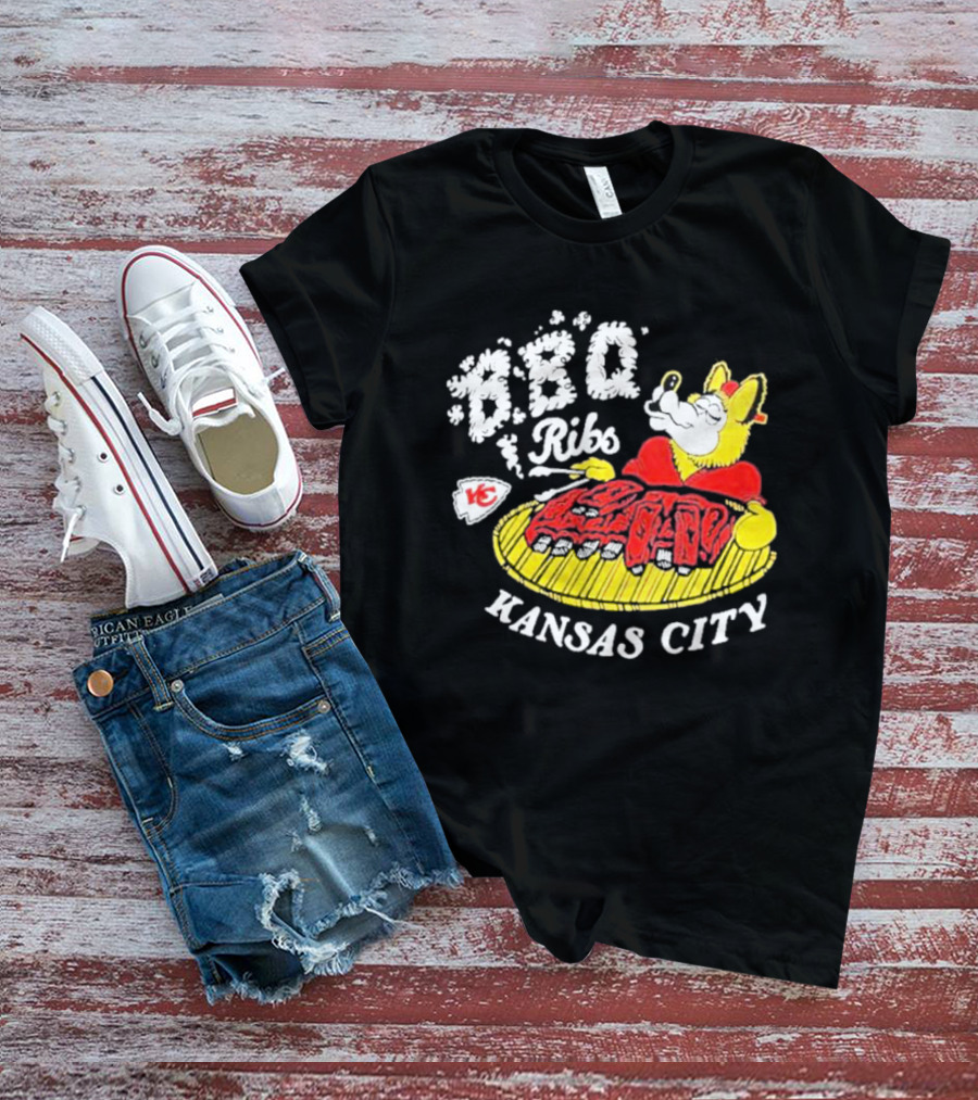 BBQ Ribs Kansas City Chiefs BBQ Dog Kansas City T-Shirt