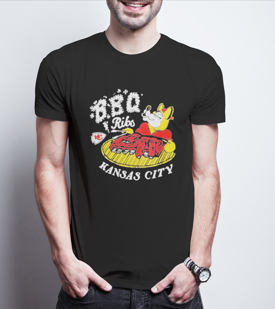BBQ Ribs Kansas City Chiefs BBQ Dog Kansas City T-Shirt