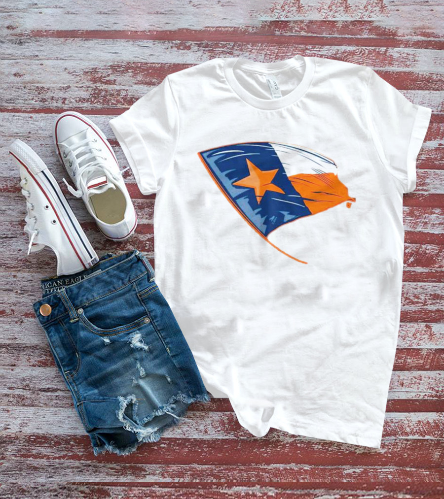 Houston State Flag Texas Colors And Star T-Shirt
