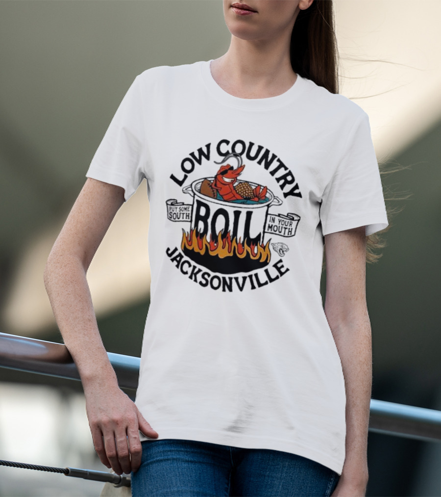 Low Country Boil Put Some South In Your Mouth Jacksonville T-Shirt