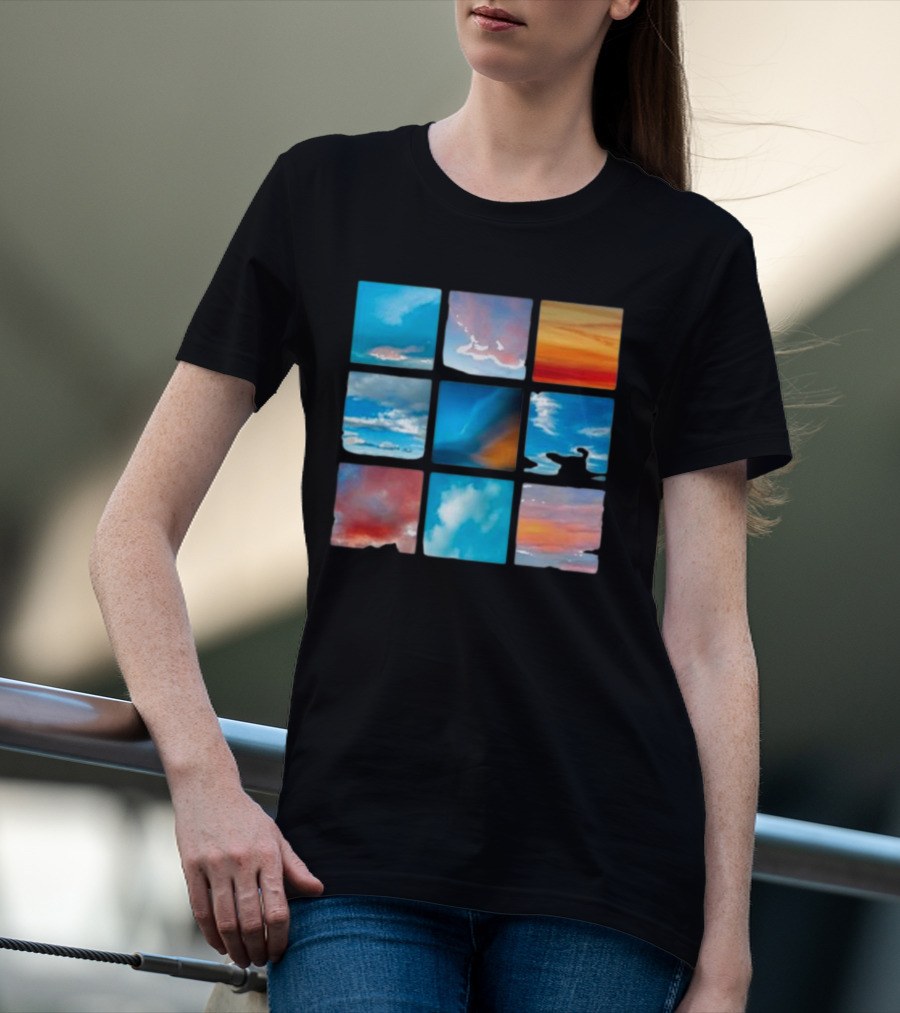 Sunsets And Skies Colorful Sky Panels T-Shirt