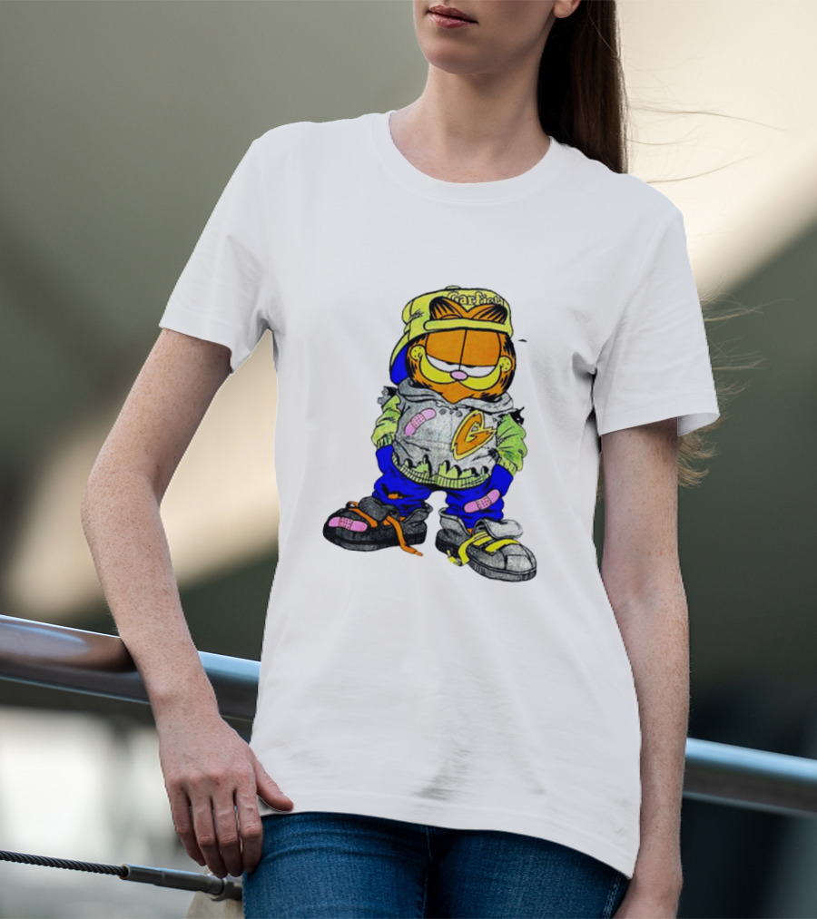 Garfield Hip Hop Street Style Hoodie Cap Sneakers T-Shirt