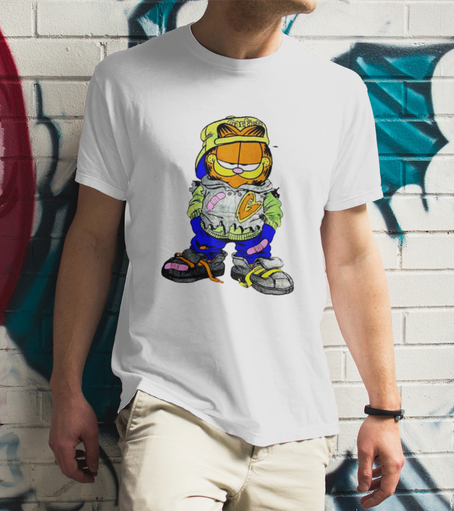 Garfield Hip Hop Street Style Hoodie Cap Sneakers T-Shirt