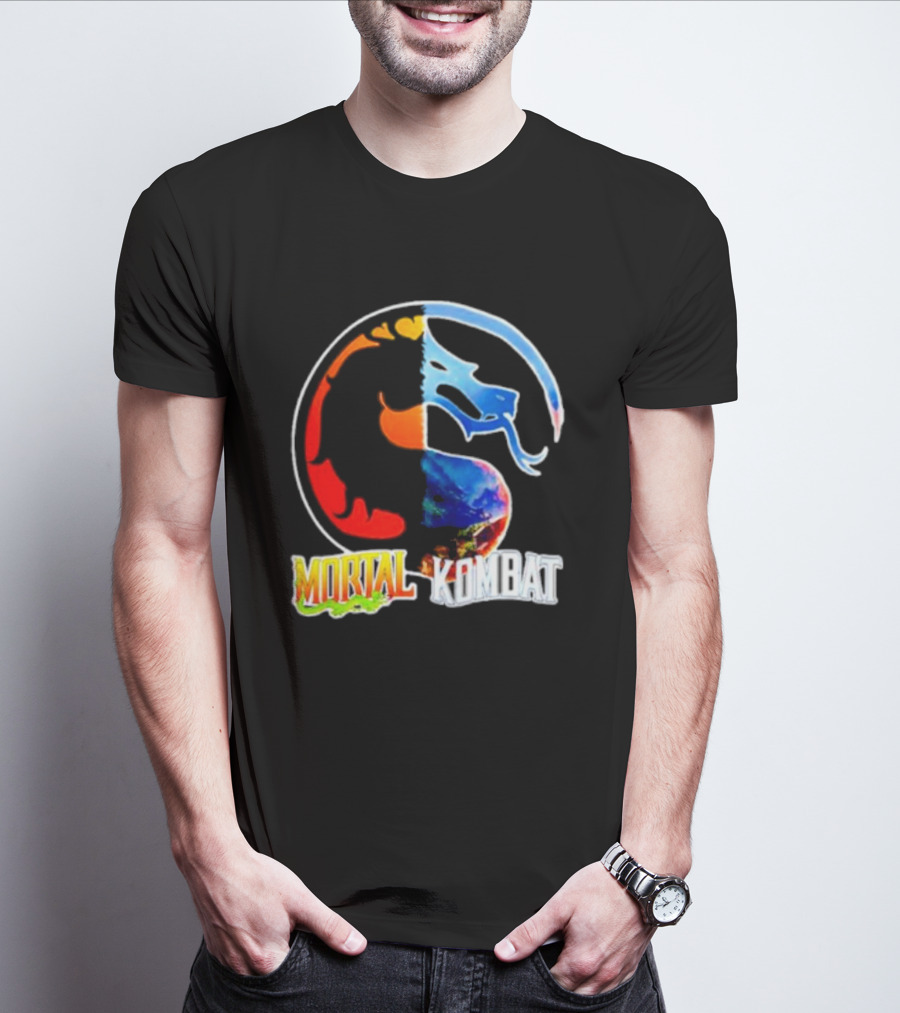 Mortal Kombat Dual-Color Dragon T-Shirt