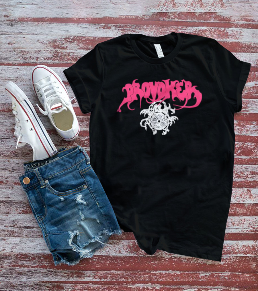 Provoker Demon Compass Wheel Emblem T-Shirt