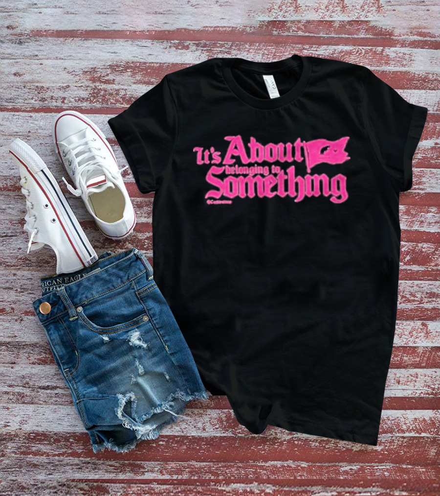 Cookiestraw Shop It’s About Belonging To Something Flag Motif T-Shirt