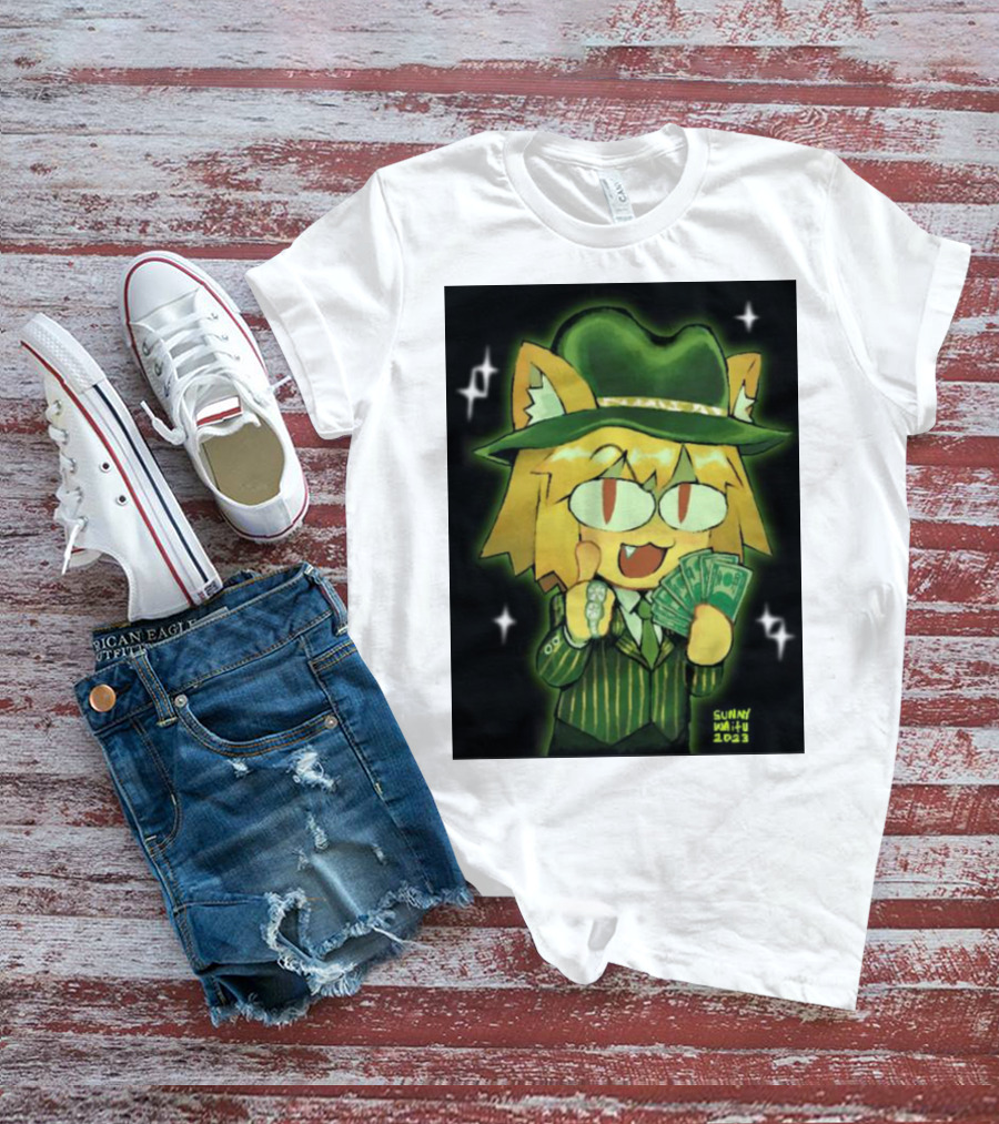 Sunny Waifu Gangster Neco-Arc With Money And Ring T-Shirt