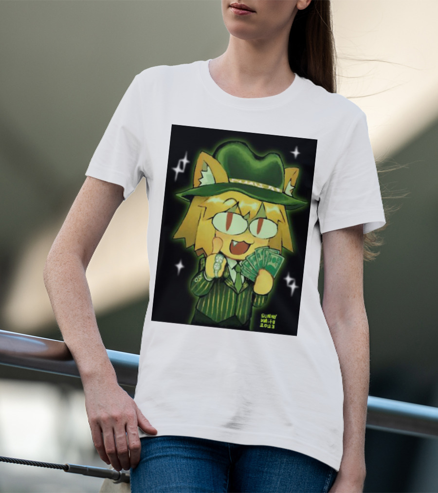 Sunny Waifu Gangster Neco-Arc With Money And Ring T-Shirt