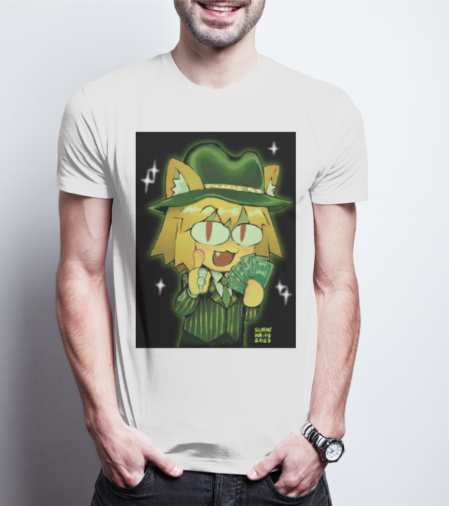 Sunny Waifu Gangster Neco-Arc With Money And Ring T-Shirt