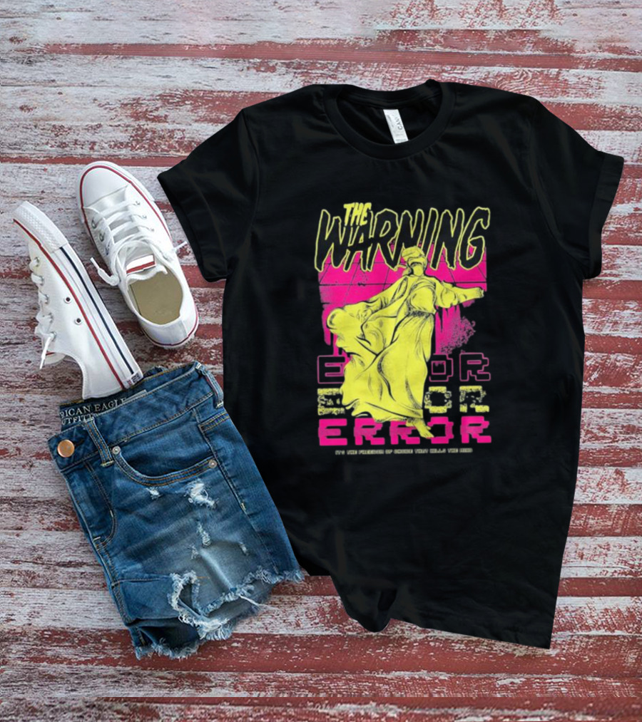 The Warning Error Freedom Of Choice Kills Mind Statue Neon Graffiti T-Shirt