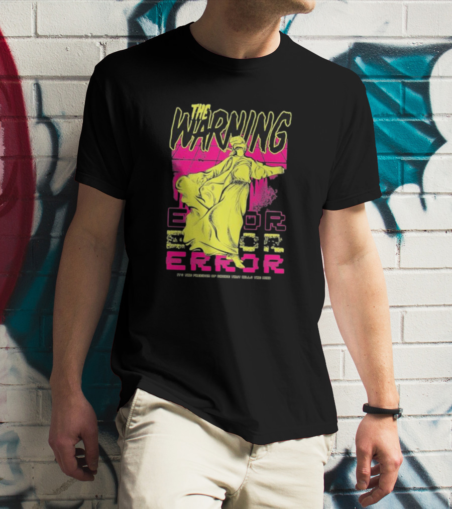 The Warning Error Freedom Of Choice Kills Mind Statue Neon Graffiti T-Shirt