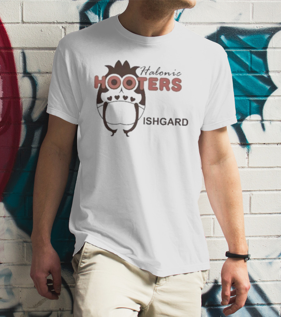 Gail Halonic Hooters Ishgard Gaming Crossover Fandom T-Shirt