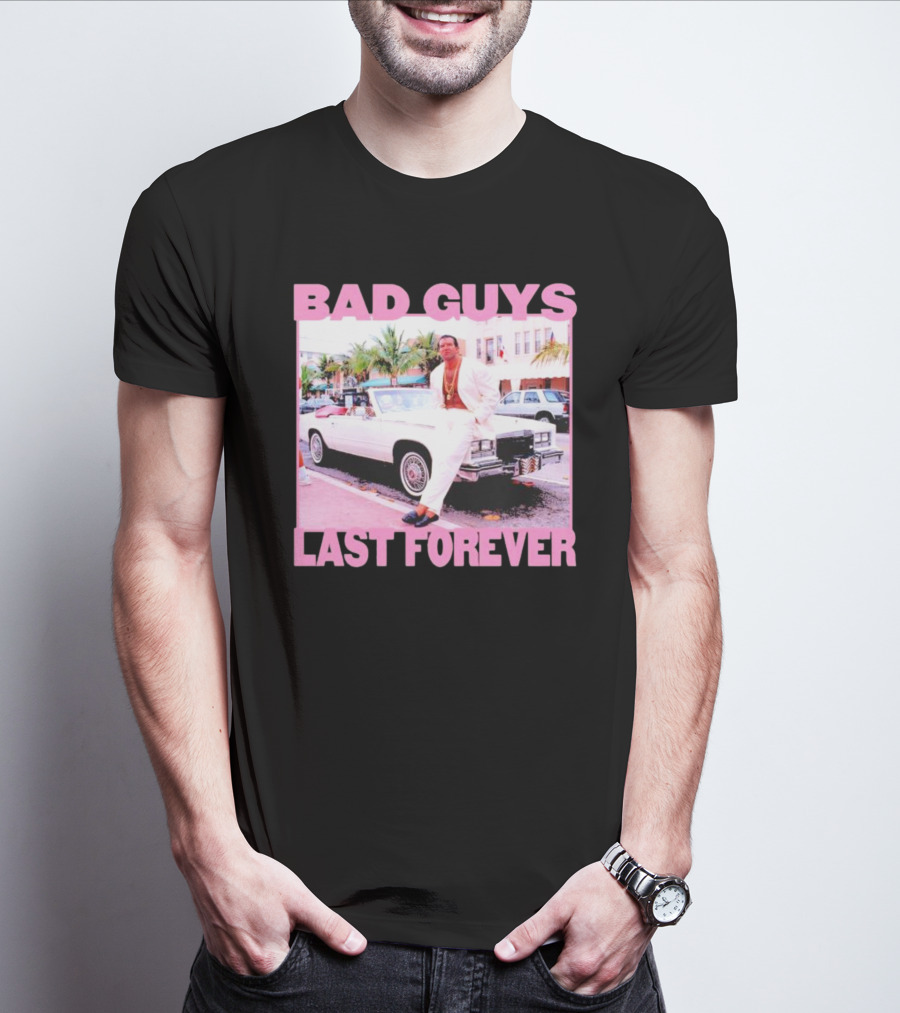 Scott Hall Bad Guys Last Forever Retro Miami Vibe T-Shirt