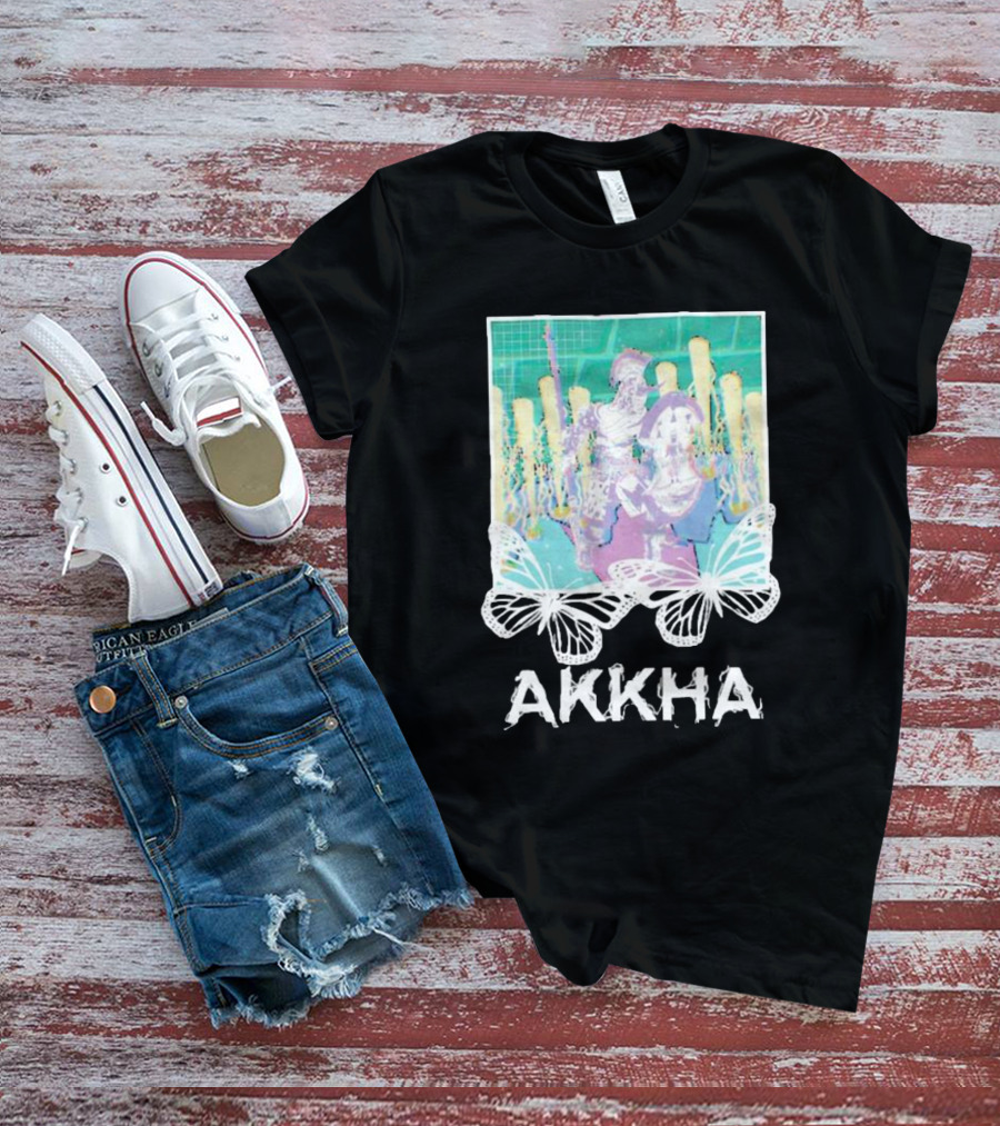 Akkha Warrior With Butterflies And Spartan T-Shirt