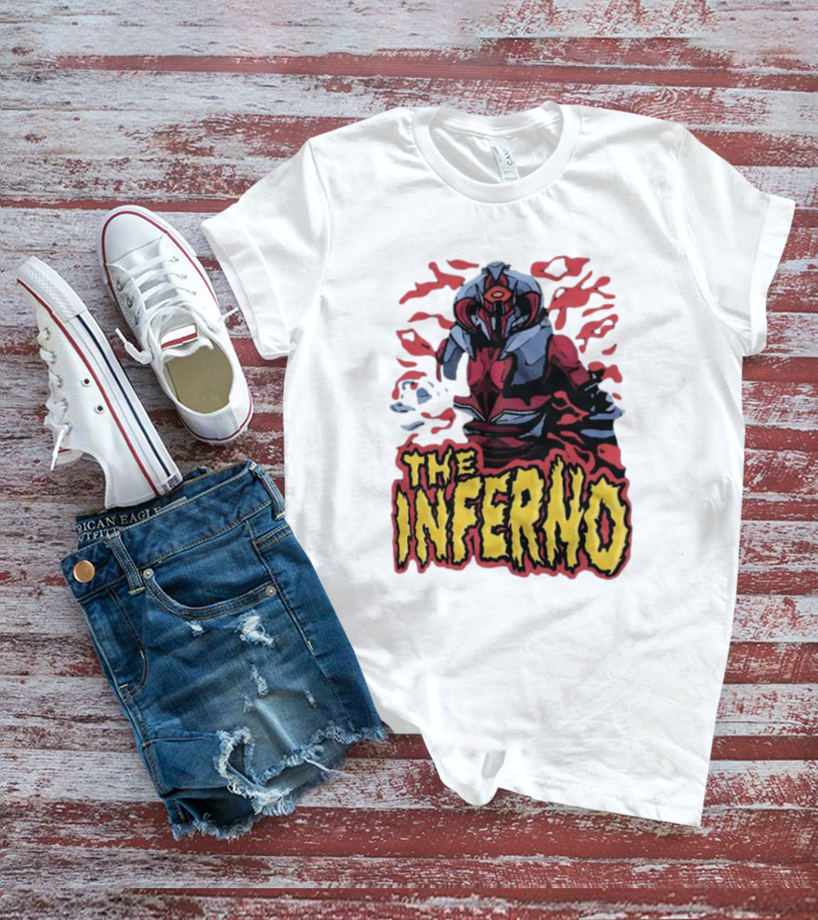 Zuk The Inferno Warrior With Fiery Background T-Shirt