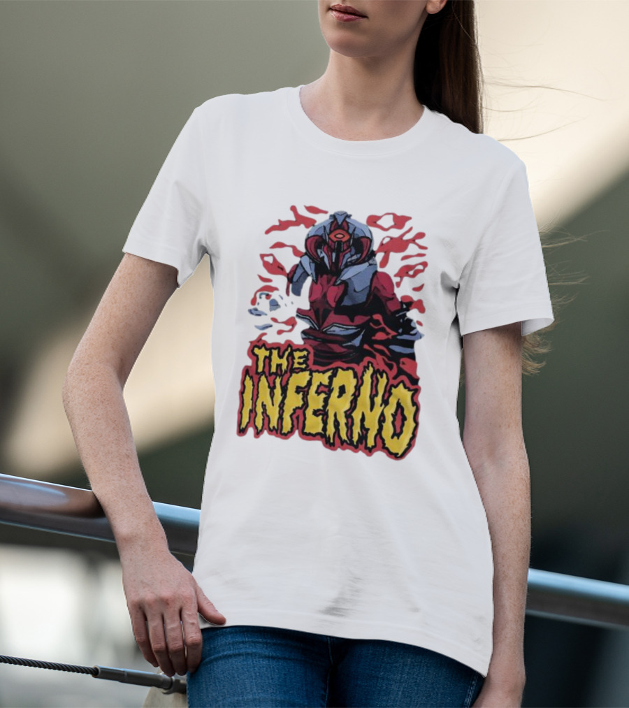 Zuk The Inferno Warrior With Fiery Background T-Shirt