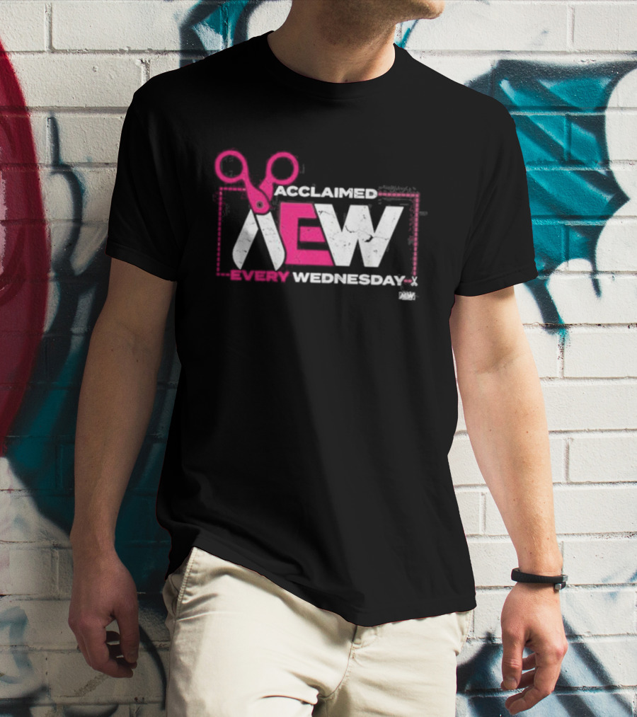Acclaimed AEW Every Wednesday With Scissors T-Shirt