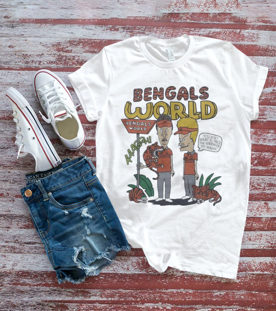 Beavis And Butthead Bengals World Aaagh You Don't Want To Face The Wrath Of My Bengal T-Shirt
