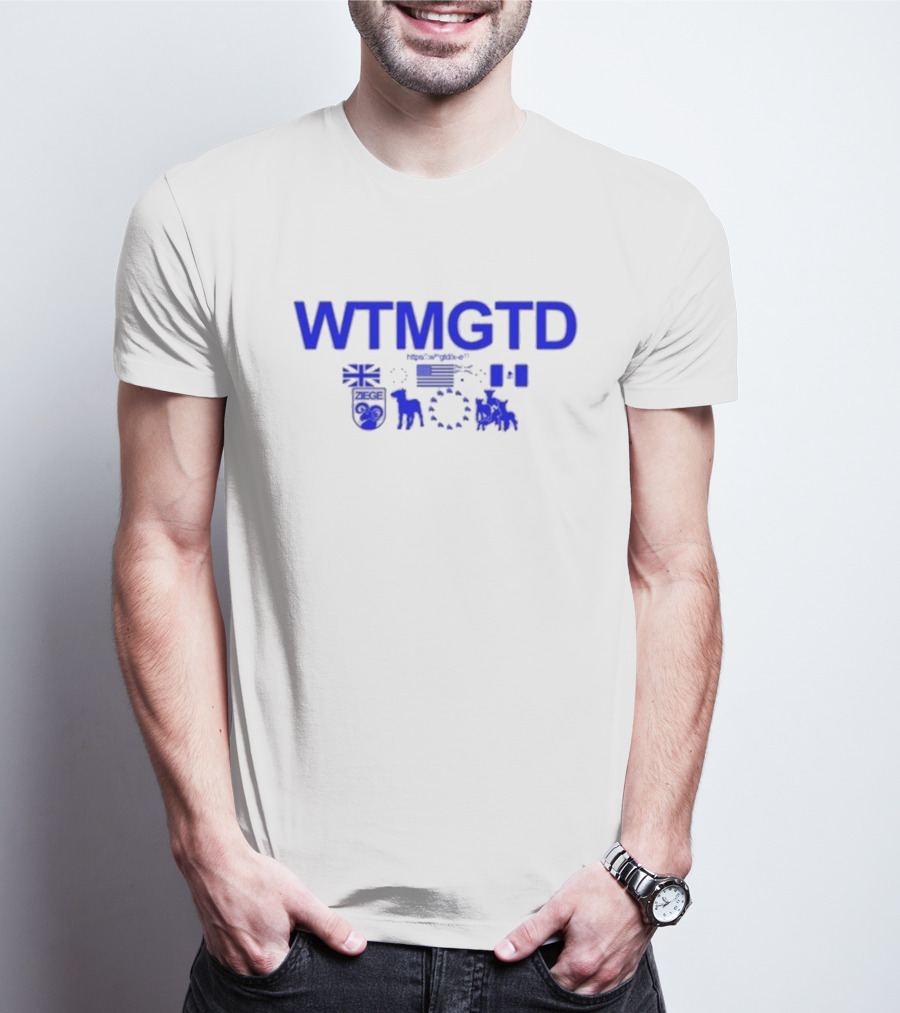 WTMGTD WaitImGoated ZEGE Goat Flag Icons T-Shirt