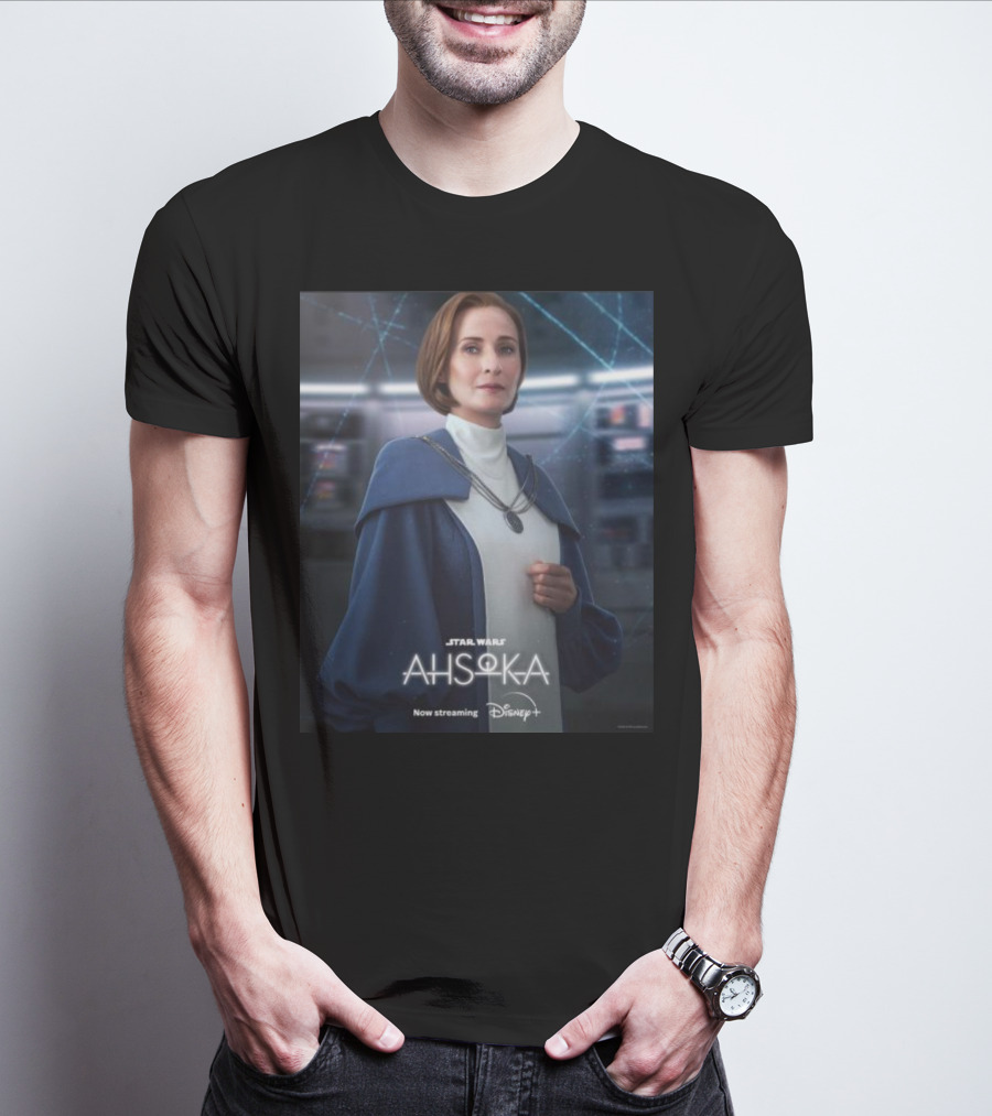Star Wars Ahsoka Now Streaming Disney Plus Mon Mothma Character T-Shirt