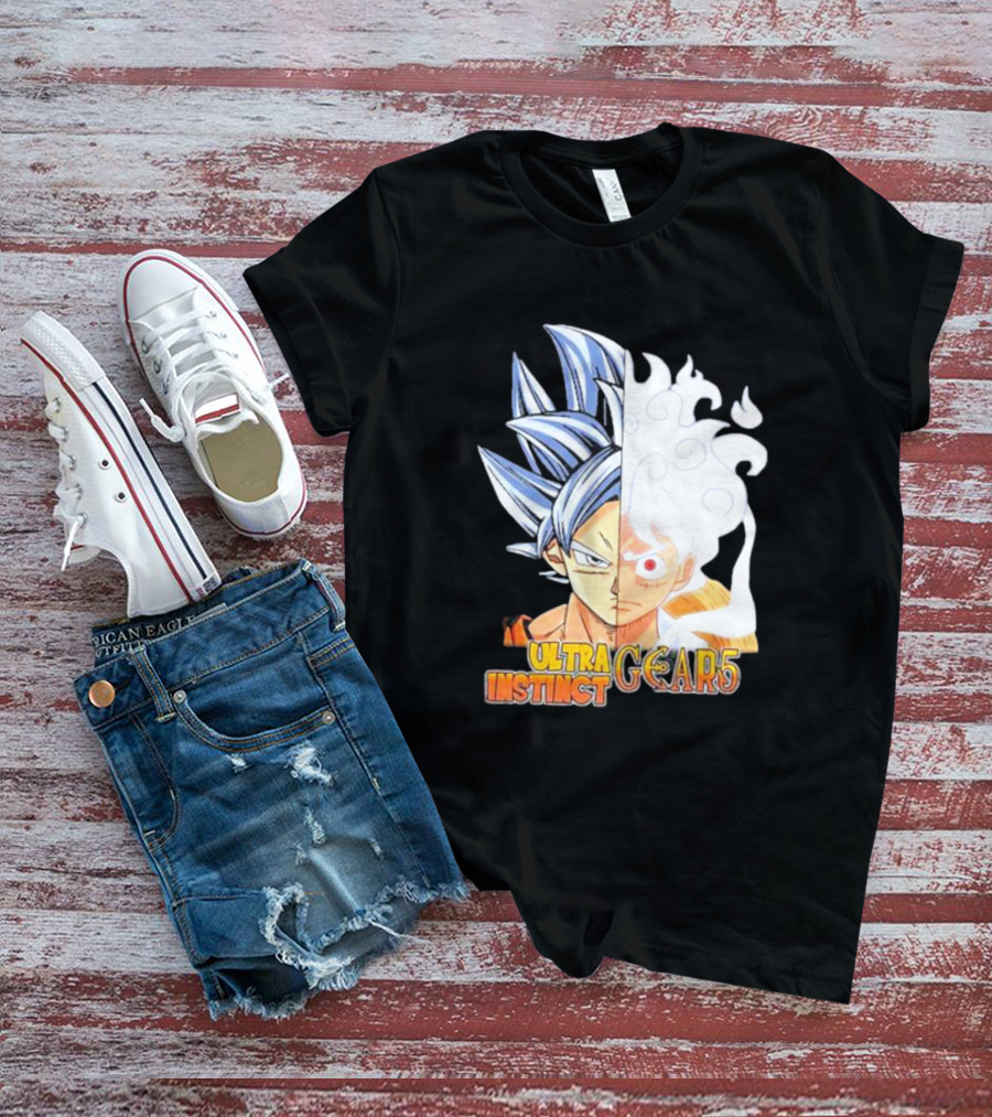 Ultra Instinct Gear 5 Fusion Anime Crossover Duo T-Shirt