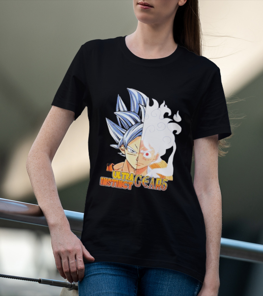 Ultra Instinct Gear 5 Fusion Anime Crossover Duo T-Shirt