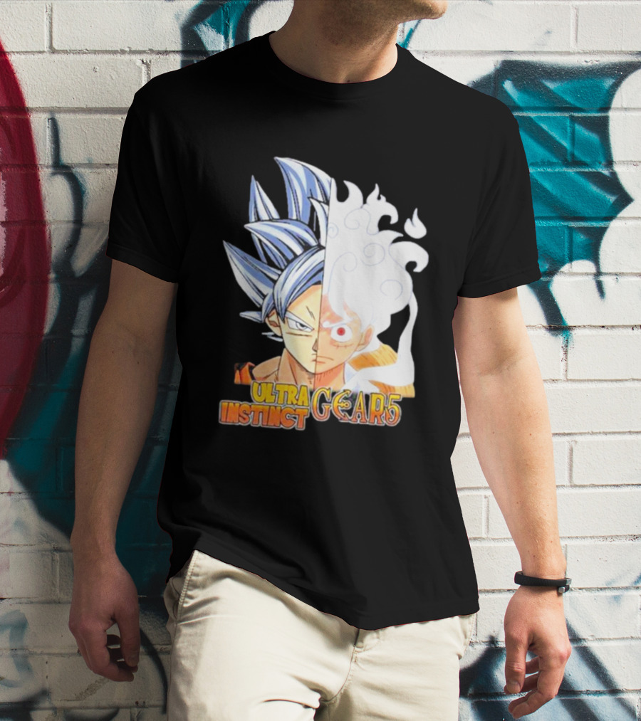 Ultra Instinct Gear 5 Fusion Anime Crossover Duo T-Shirt