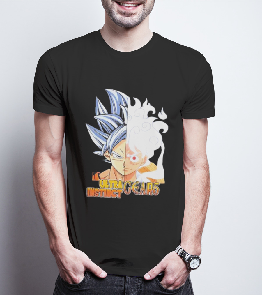 Ultra Instinct Gear 5 Fusion Anime Crossover Duo T-Shirt