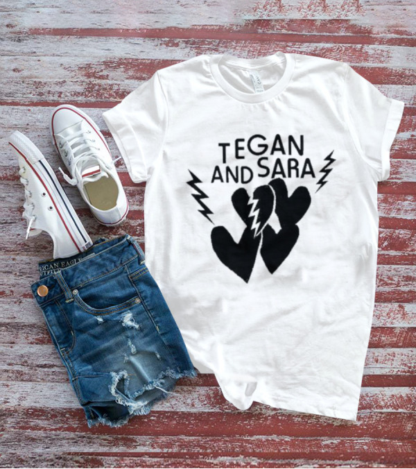 Tegan And Sara Heartbreak Lightning Hearts T-Shirt