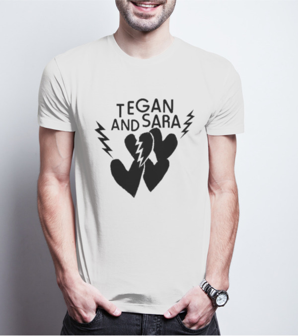 Tegan And Sara Heartbreak Lightning Hearts T-Shirt