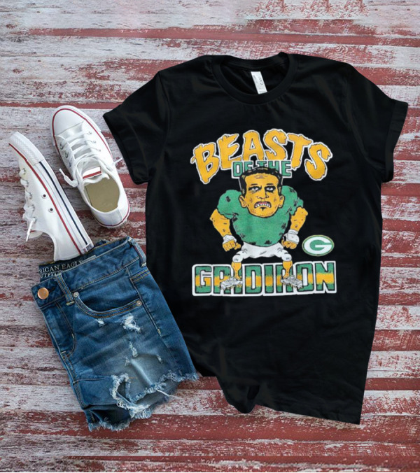 Beasts Of The Gridiron Green Bay Packers Player Caricature T-Shirt