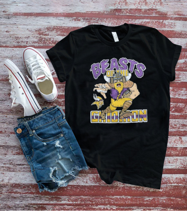 Beasts Of The Gridiron Minnesota Vikings Viking Warrior T-Shirt