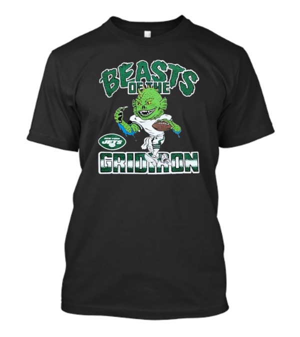 New York Jets Beasts Of The Gridiron Football Monster T-Shirt