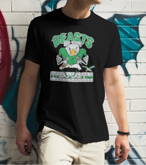 Philadelphia Eagles Beasts Of The Gridiron Football Bird Mascot T-Shirt