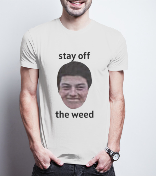 Viktor Hovland Stay Off The Weed Face Image T-Shirt