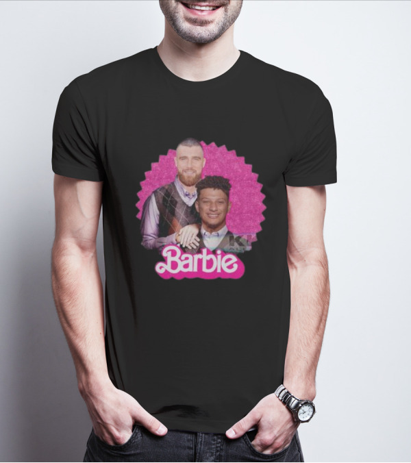 Patrick Mahomes Travis Kelce Barbie Kansas City Football T-Shirt