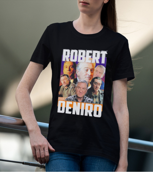 Robert De Niro Iconic Movie Roles Collage T-Shirt