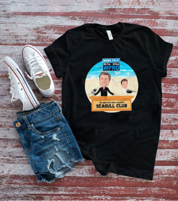 Tommy Quinlan WPRO News Talk 99.7FM 630AM The News With Gene Valicenti Seagull Club T-Shirt